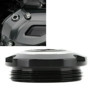 Motorcycle Engine Oil Filler Cap, Aluminium Alloy Fuel Tank Cover Caps, Gas Cap Replacementfor BM-W HP2 Endu-ro R1200GS R 1200 GS LC R1200R, Black Red